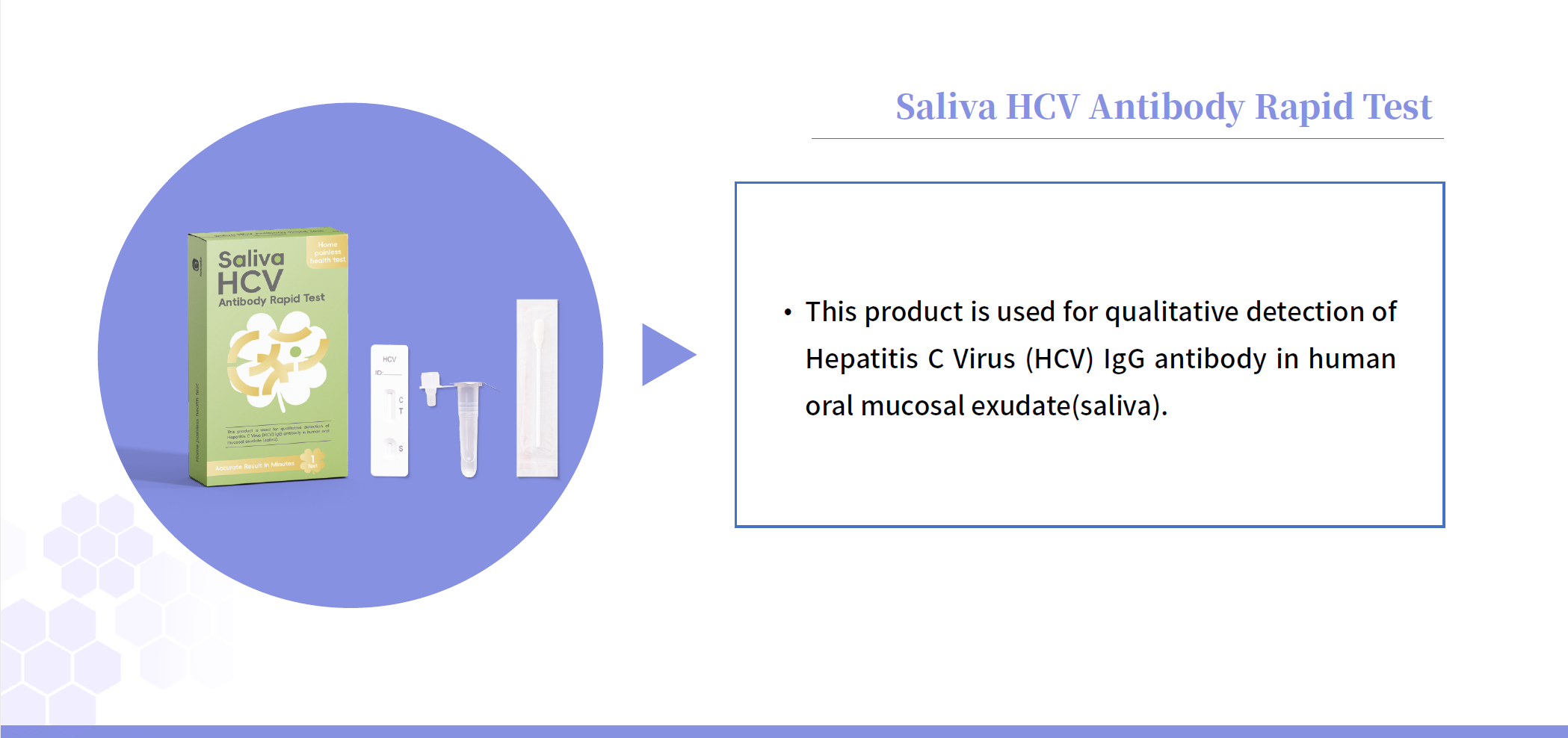 Saliva HCG Pregnancy Rapid Test Kit Saliva HCV Antibody Rapid Test